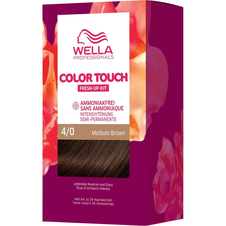 Краска для волос Wella Color Touch Fresh-Up-Kit, 4/0 Medium Brown / 130 ml
Краска для волос Wella Color Touch Fresh-Up-Kit, 4/0 Medium Brown / 130 ml