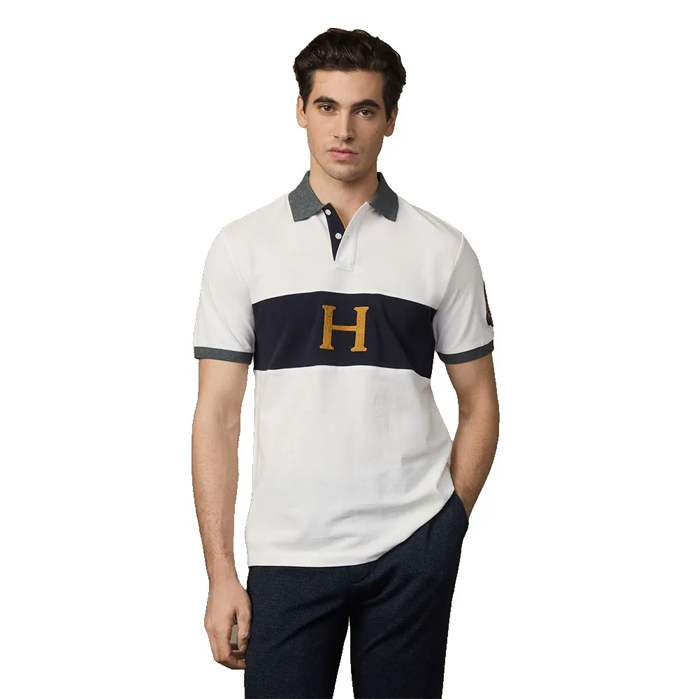 Поло с коротким рукавом Hackett Heritage Crest Panel, белый
Поло с коротким рукавом Hackett Heritage Crest Panel, белый