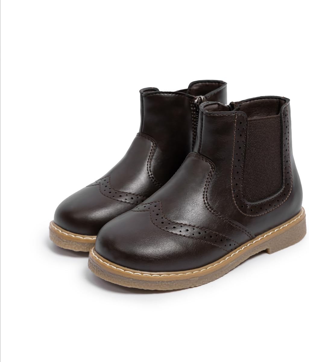 Детские классические ботильоны на молнии сбоку для мальчиков и девочек, из искусственной кожи, осенне-зимние, для малышей/маленьких детей JGKDTX, Dark Brown
Детские классические ботильоны на молнии сбоку для мальчиков и девочек, из искусственной кожи, осенне-зимние, для малышей/маленьких детей JGKDTX, Dark Brown