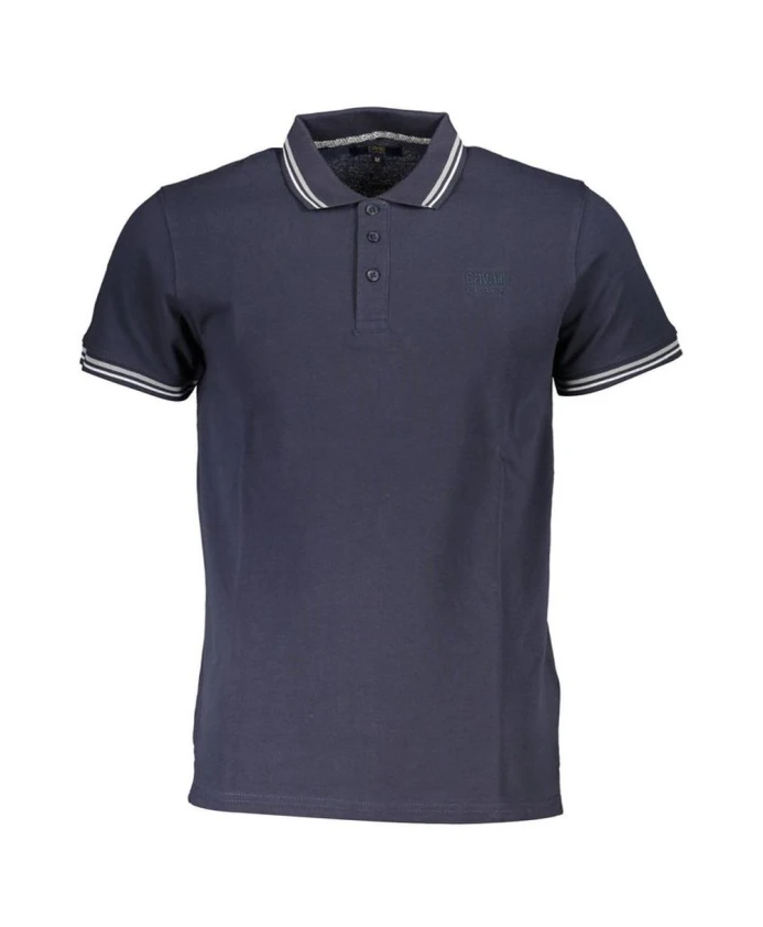 Синяя рубашка-поло со стильными пуговицами Cavalli Class, синий
Синяя рубашка-поло со стильными пуговицами Cavalli Class, синий