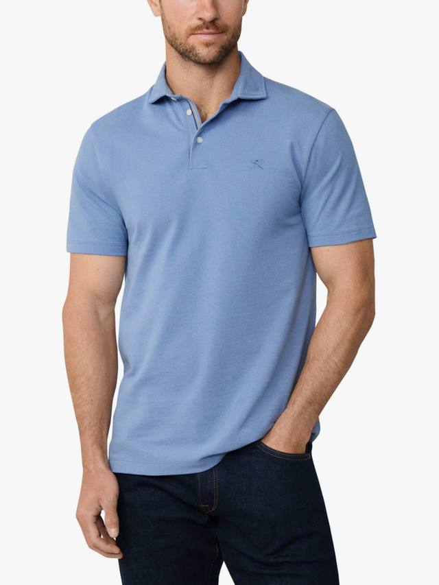 Классическая хлопковая поло с короткими рукавами Hackett London, Chambray Blue
Классическая хлопковая поло с короткими рукавами Hackett London, Chambray Blue