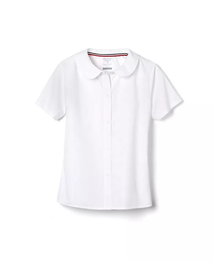 Блузка Питер Пэн с коротким рукавом для девочек Plus French Toast, белый
Блузка Питер Пэн с коротким рукавом для девочек Plus French Toast, белый