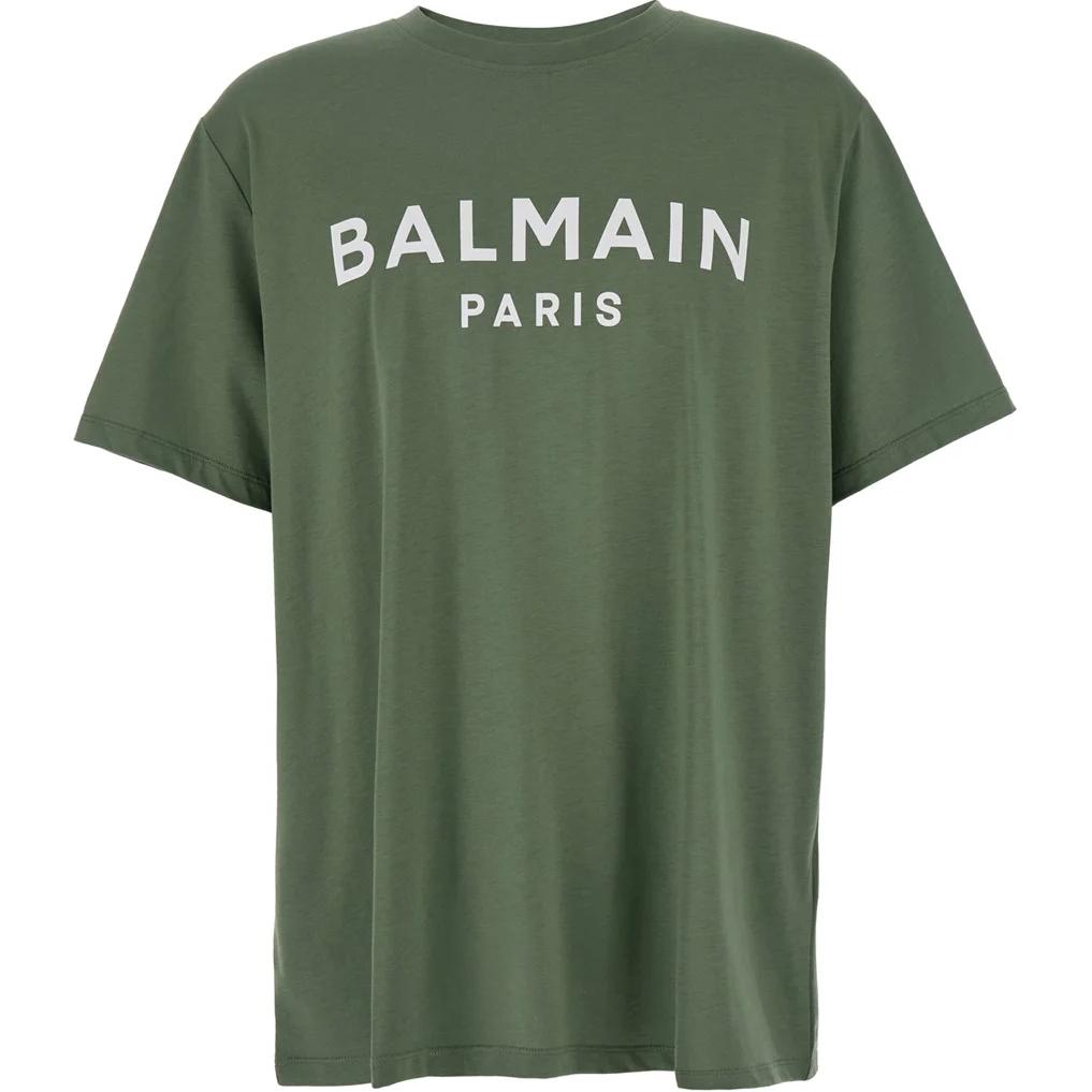 Футболка с принтом логотипа BALMAIN, зеленый
Футболка с принтом логотипа BALMAIN, зеленый