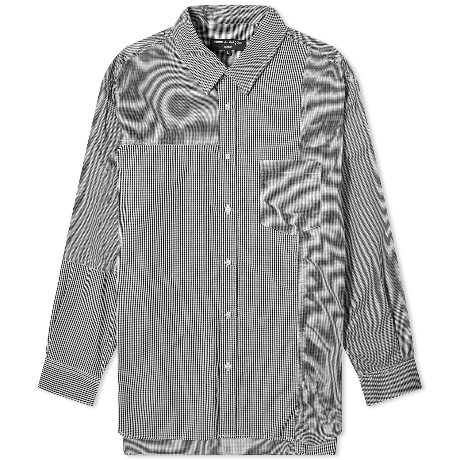 Рубашка Comme Des Garçons Homme Gingham Patchwork Shirt, цвет Black & White
Рубашка Comme Des Garçons Homme Gingham Patchwork Shirt, цвет Black & White