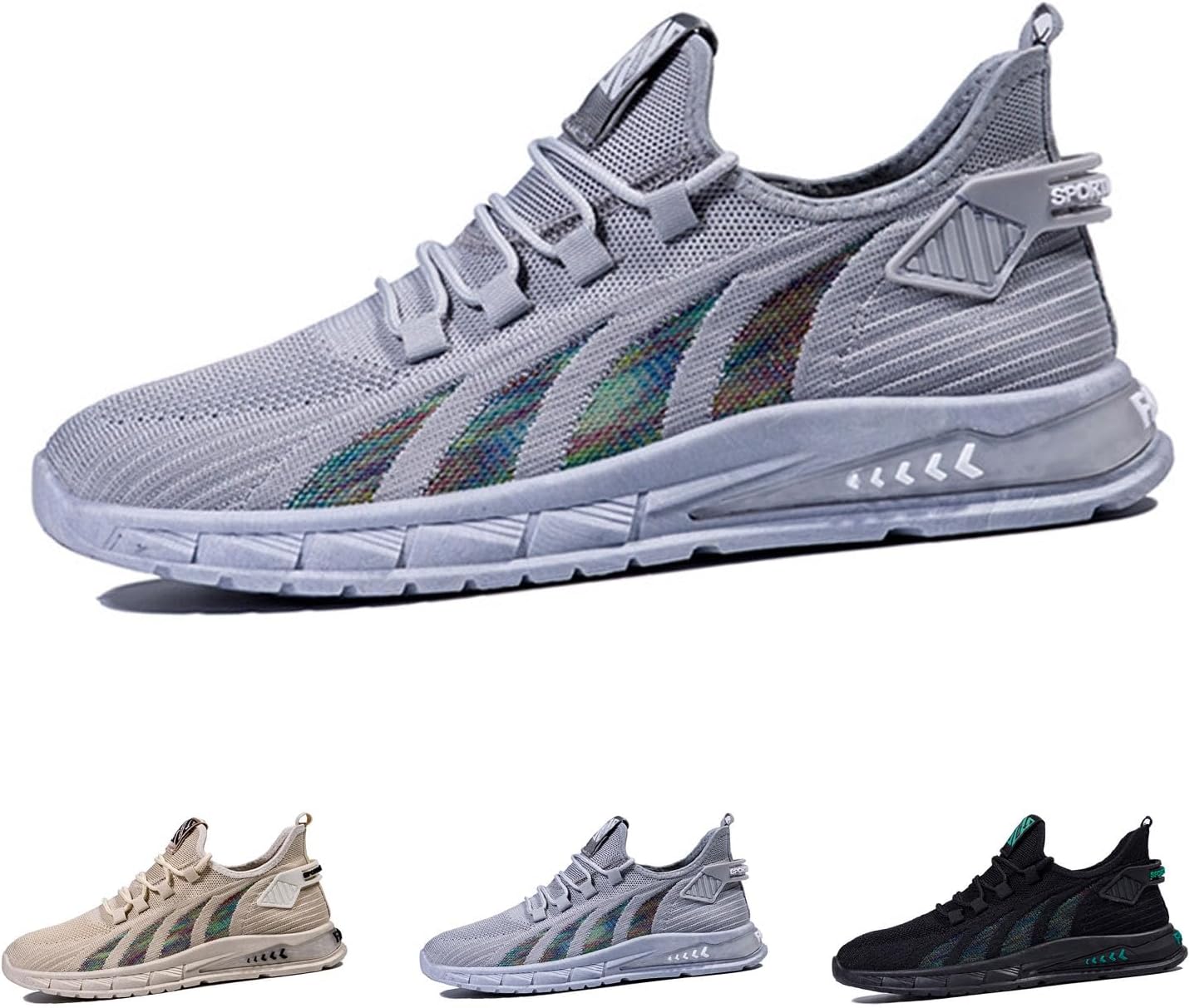 Мужские кроссовки DESESE с сеткой, дышащие, с шнуровкой, удобные, легкие, дышащие, для ходьбы, противоскользящие теннисные туфли, серый
Мужские кроссовки DESESE с сеткой, дышащие, с шнуровкой, удобные, легкие, дышащие, для ходьбы, противоскользящие теннисные туфли, серый