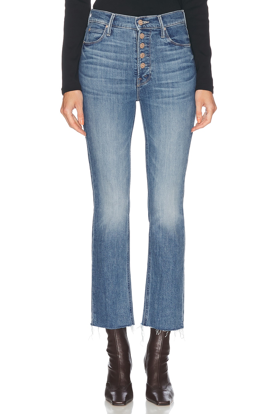 Потрепанные укороченные джинсы Pixie Dazzler Mother, Boogie Down
Потрепанные укороченные джинсы Pixie Dazzler Mother, Boogie Down