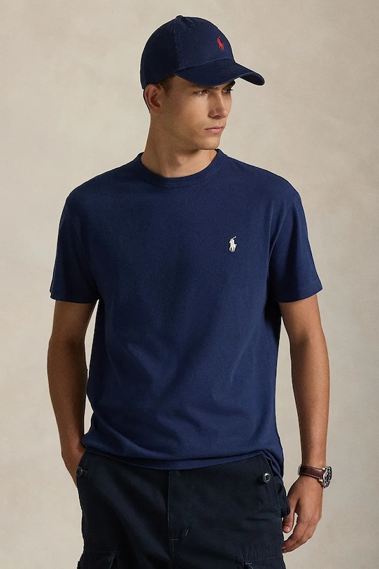 Хлопковая футболка Polo Ralph Lauren, темно-синий
Хлопковая футболка Polo Ralph Lauren, темно-синий