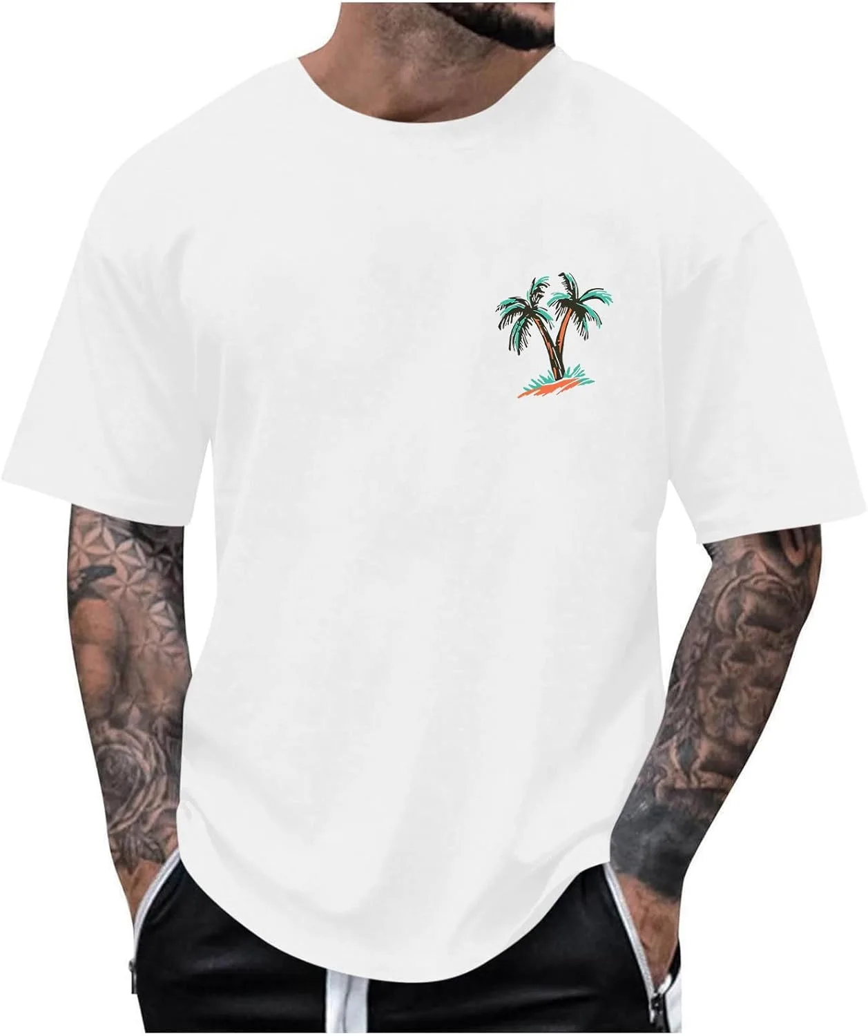 Мужская футболка с коротким рукавом и тропическим принтом Sdeycui
Мужская футболка с коротким рукавом и тропическим принтом Sdeycui