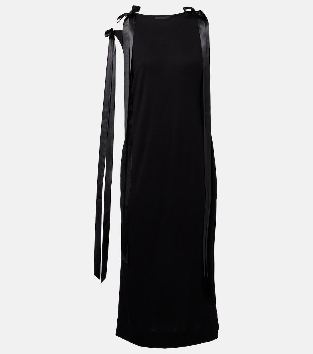 Джерси-платье миди с бантовыми деталями Simone Rocha, черный
Джерси-платье миди с бантовыми деталями Simone Rocha, черный