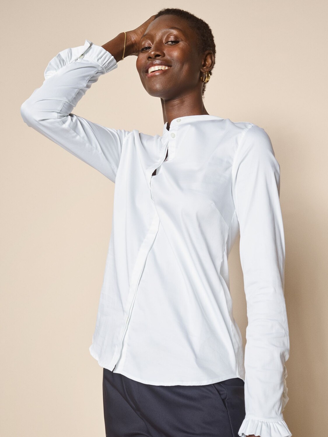 MOS MOSH Рубашка Mattie с рюшами и манжетами, белая
MOS MOSH Рубашка Mattie с рюшами и манжетами, белая