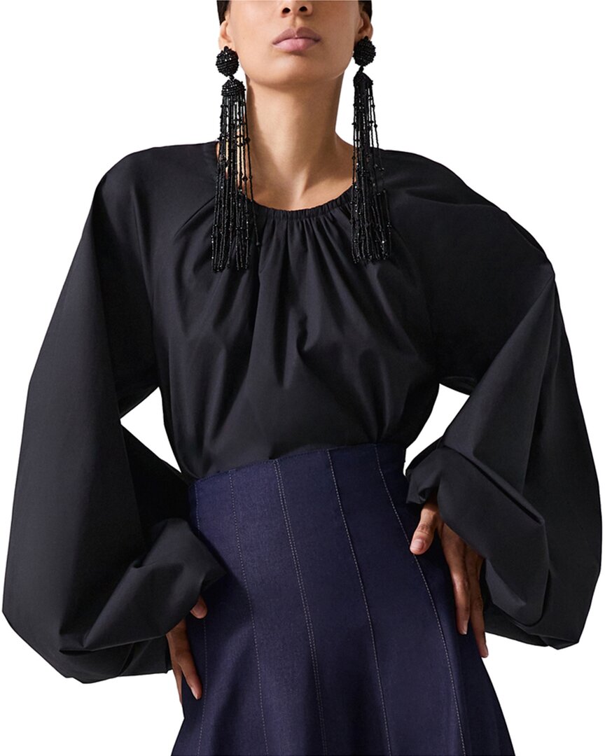 Топ с круглым вырезом Carolina Herrera, черный
Топ с круглым вырезом Carolina Herrera, черный