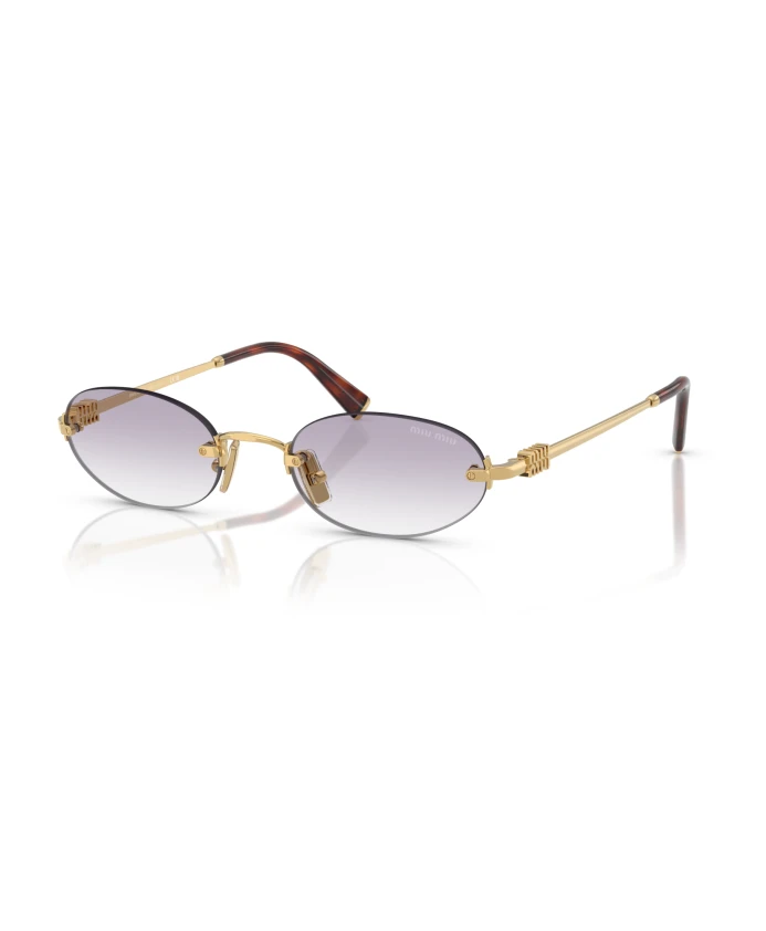 Солнцезащитные очки золотистого овального цвета с прозрачными серыми линзами. Miu Miu, желтый
Солнцезащитные очки золотистого овального цвета с прозрачными серыми линзами. Miu Miu, желтый