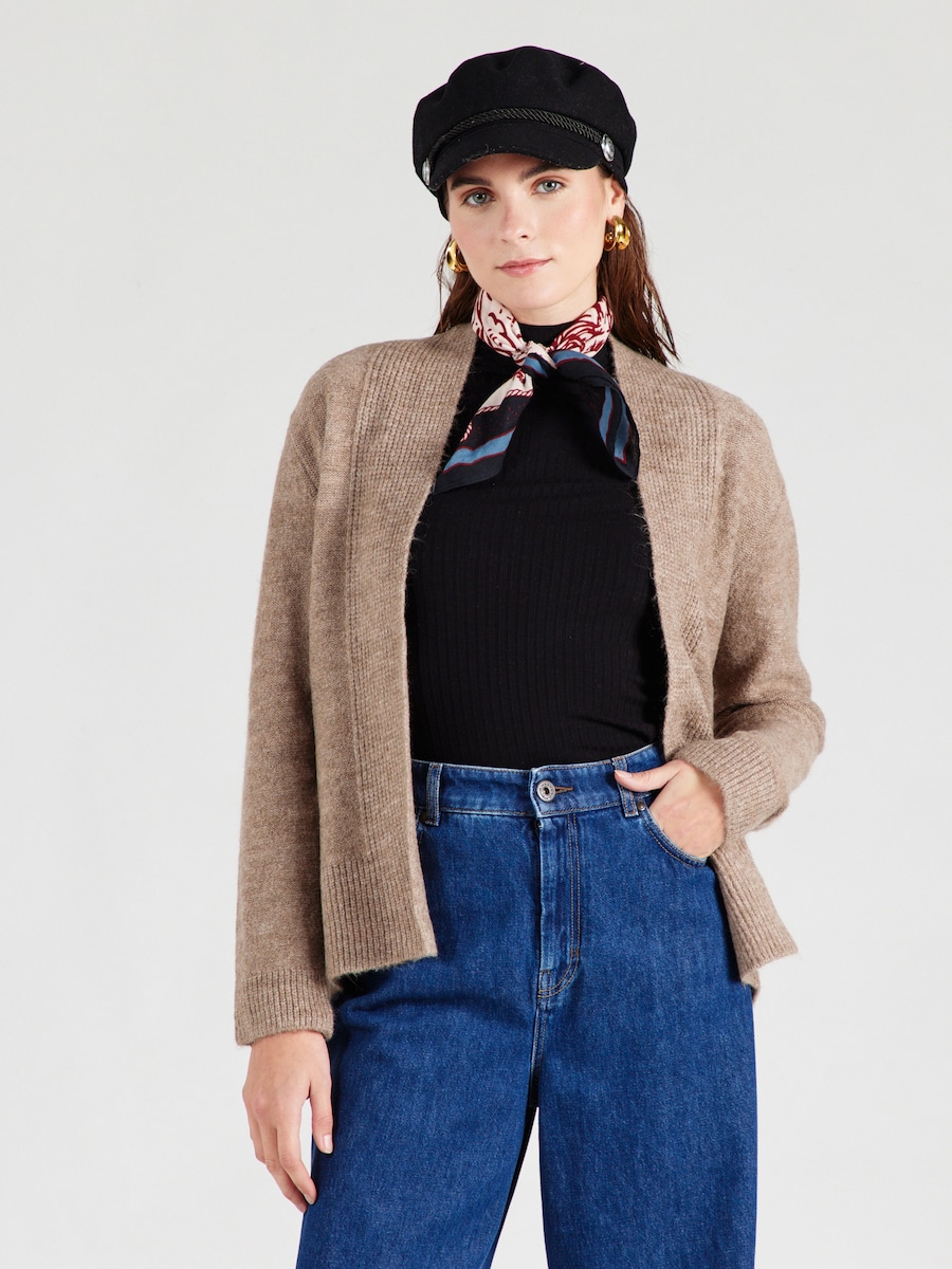 Вязаный кардиган MORE & MORE, серо-коричневый
Вязаный кардиган MORE & MORE, серо-коричневый