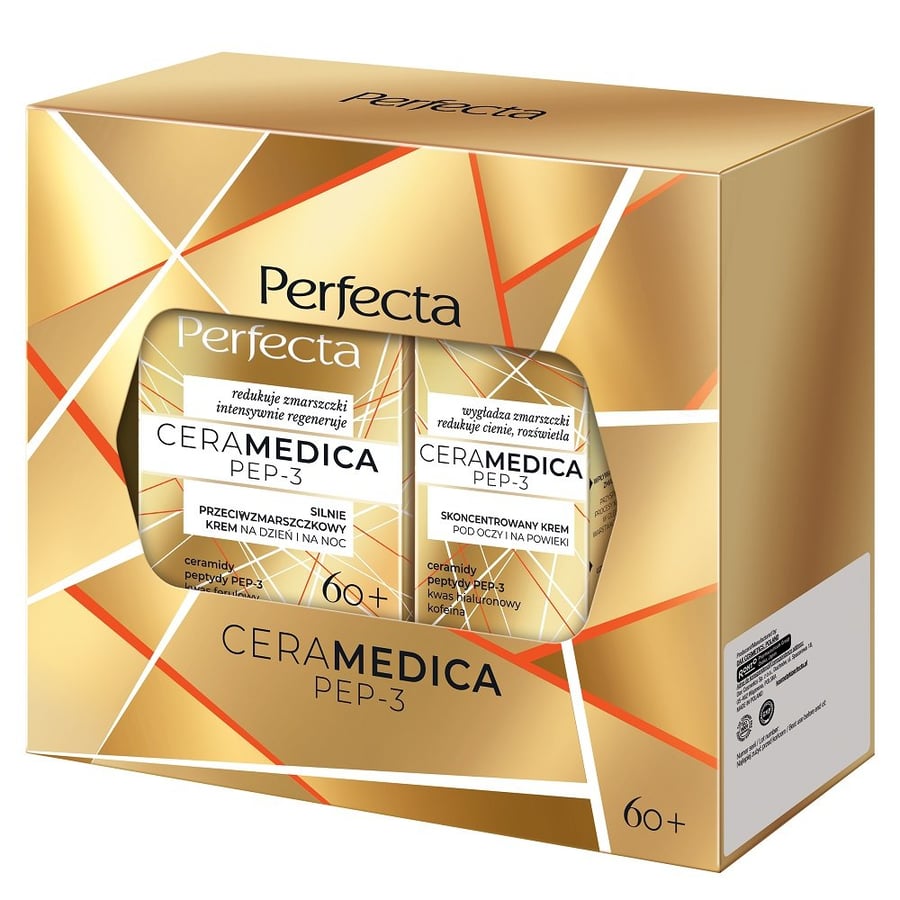 Набор Perfecta Ceramedica Pep-3 из сильного дневного и ночного крема против морщин 60+ 50 мл + концентрированный крем для глаз и век 15 мл
Набор Perfecta Ceramedica Pep-3 из сильного дневного и ночного крема против морщин 60+ 50 мл + концентрированный крем для глаз и век 15 мл