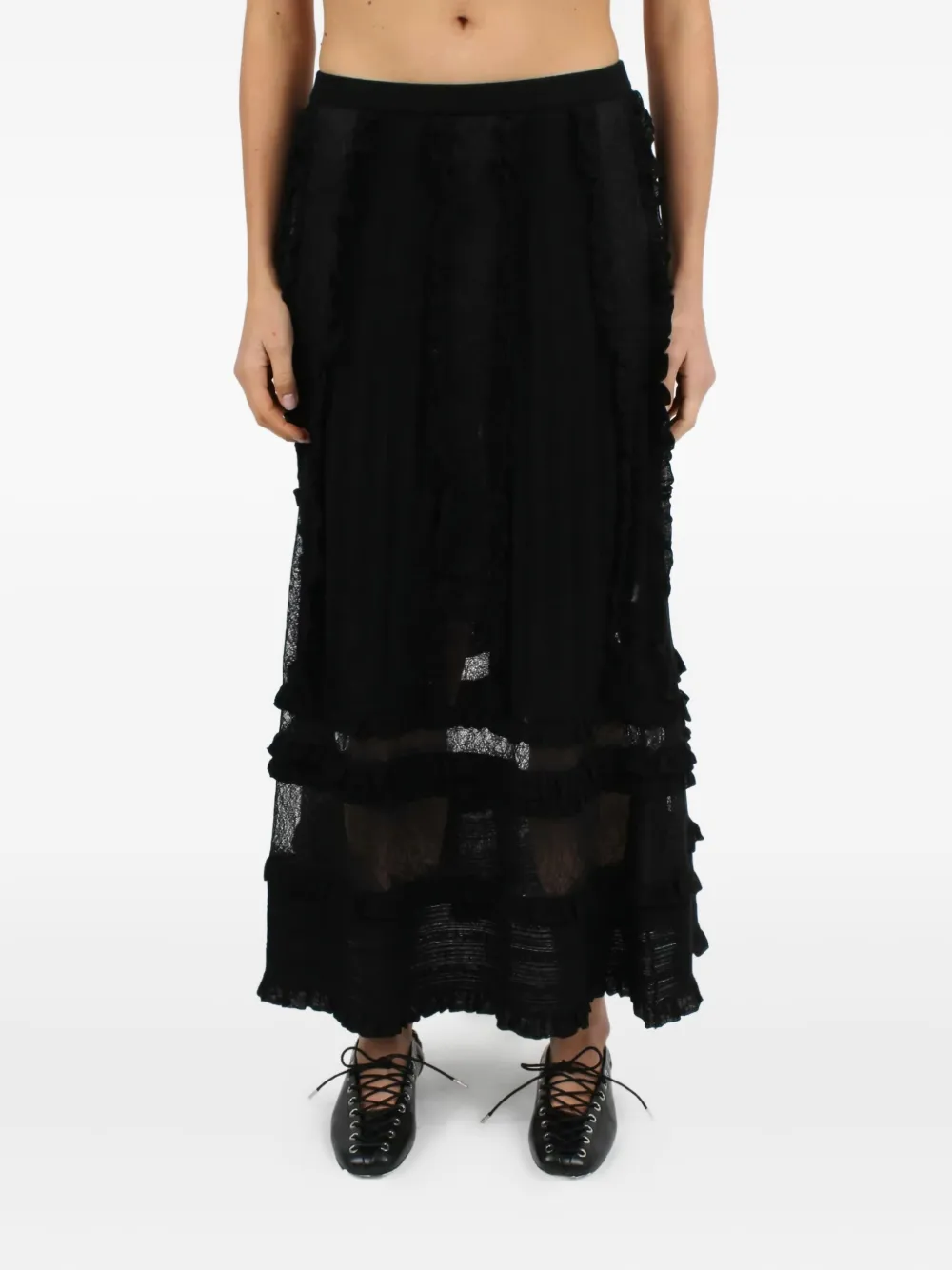 Юбка Vivian с оборками Ulla Johnson, черный
Юбка Vivian с оборками Ulla Johnson, черный