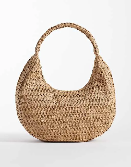 Гламурная сумка-саквояж нейтрального цвета из рафии
Гламурная сумка-саквояж нейтрального цвета из рафии