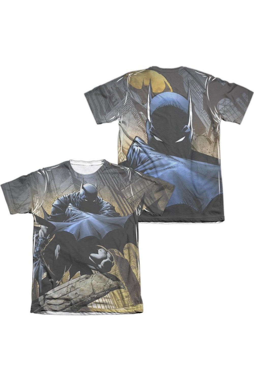 Футболка с коротким рукавом из полиэстера/хлопка для взрослых «Бэтмен в тени» (принт спереди/сзади) Gildan, белый
Футболка с коротким рукавом из полиэстера/хлопка для взрослых «Бэтмен в тени» (принт спереди/сзади) Gildan, белый