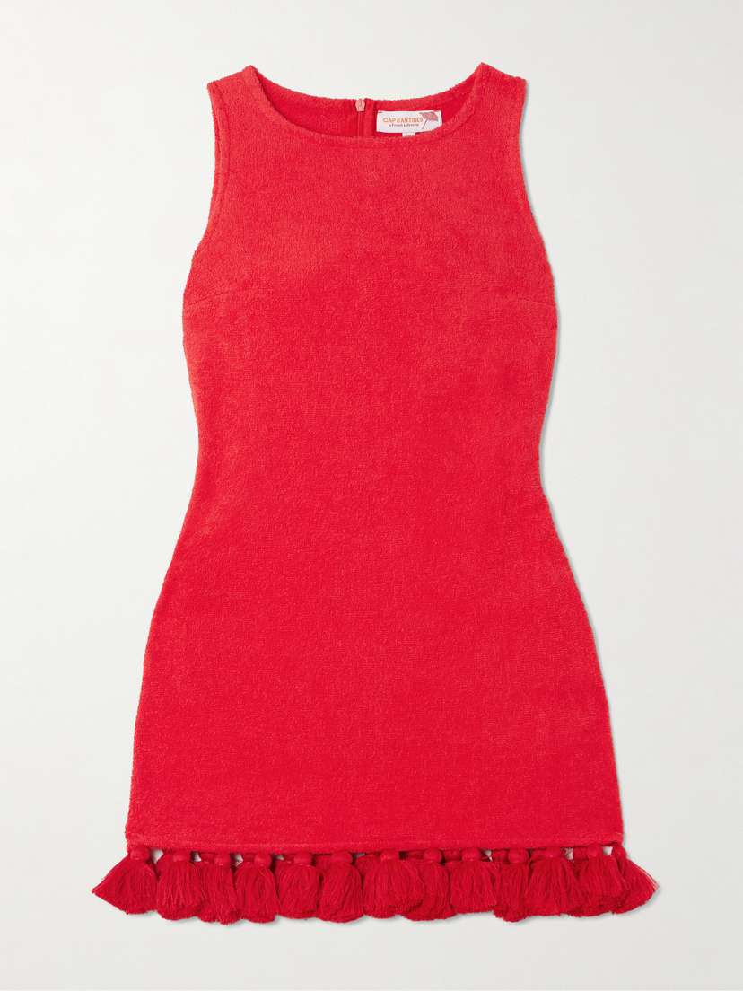 Мини-Платье из махрового хлопка с кисточками Cap D'Antibes, красный
Мини-Платье из махрового хлопка с кисточками Cap D'Antibes, красный