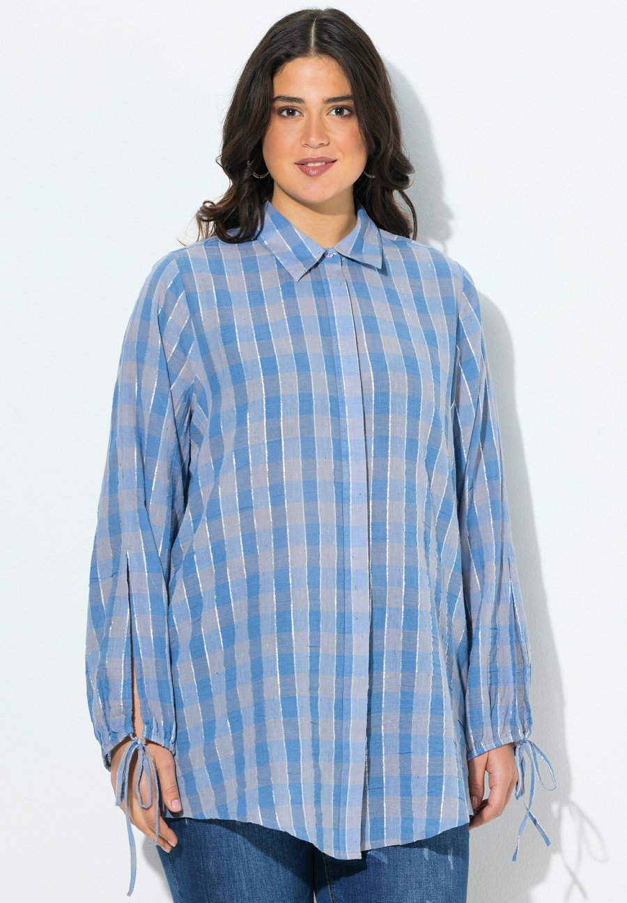 Блуза Ulla Popken Button-down blouse, Atlantic Blue/Blue
Блуза Ulla Popken Button-down blouse, Atlantic Blue/Blue