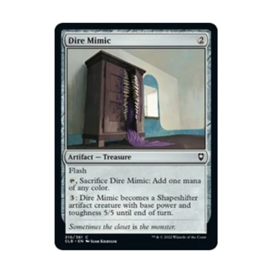 CCG Жуткий мимик (C) (фольга), MTG - Commander Legends - Battle for Baldur's Gate
CCG Жуткий мимик (C) (фольга), MTG - Commander Legends - Battle for Baldur's Gate