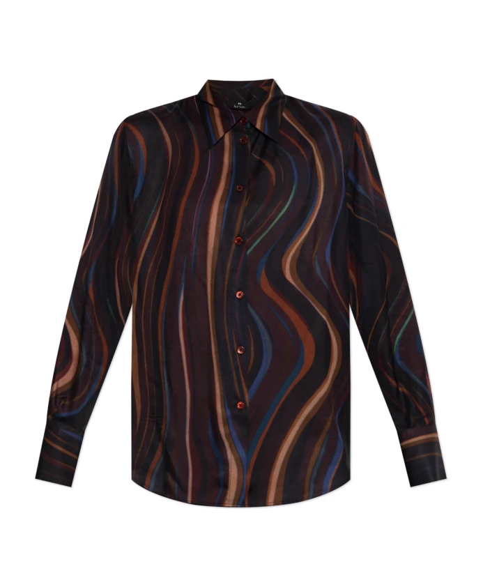 Рубашка с полосатым узором Ps By Paul Smith, коричневый
Рубашка с полосатым узором Ps By Paul Smith, коричневый