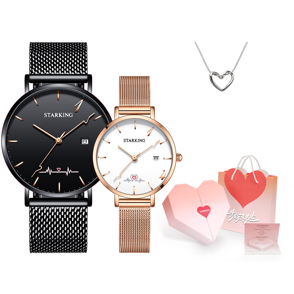 STARKING Часы Quartz Movement Stainless Steel Watchband Watch Unisex White Dial
STARKING Часы Quartz Movement Stainless Steel Watchband Watch Unisex White Dial