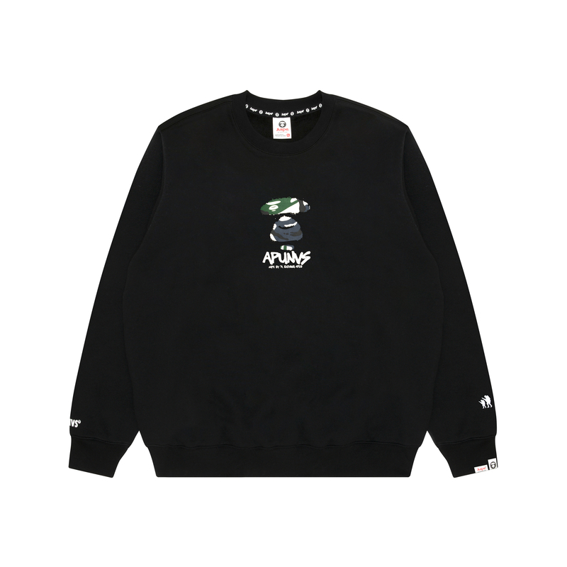 Свитшот с камуфляжным принтом A Bathing APE Aape, черный
Свитшот с камуфляжным принтом A Bathing APE Aape, черный