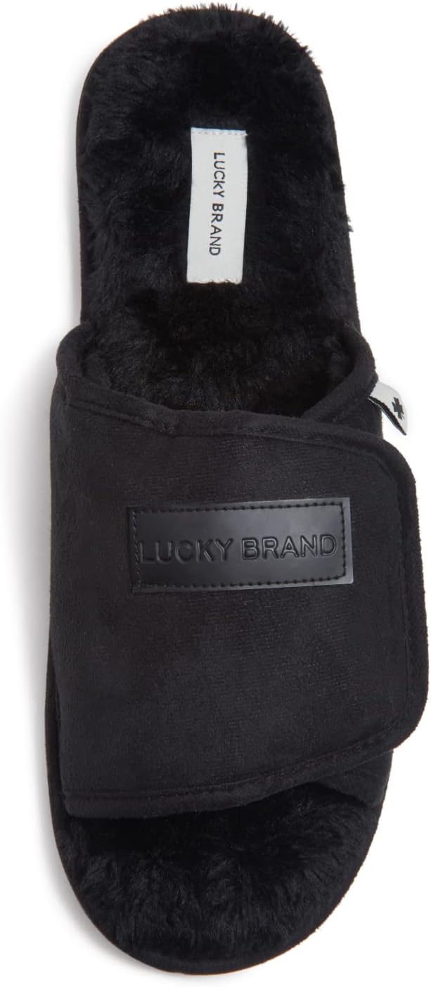 Мужские сланцы Lucky Brand из микрозамши с амортизирующей стелькой и открытым носком, с регулируемым ремешком, для дома и улицы, черный
Мужские сланцы Lucky Brand из микрозамши с амортизирующей стелькой и открытым носком, с регулируемым ремешком, для дома и улицы, черный