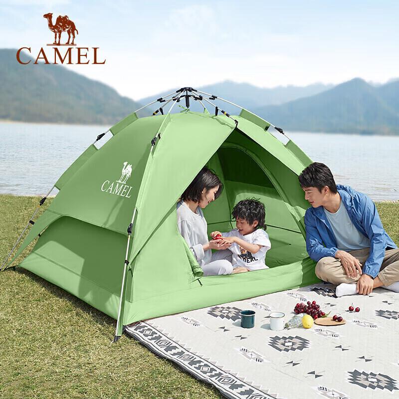 Уличная виниловая солнцезащитная палатка Camel, полностью автоматическая портативная складная утолщенная непромокаемая палатка для кемпинга A1S3NA111-3