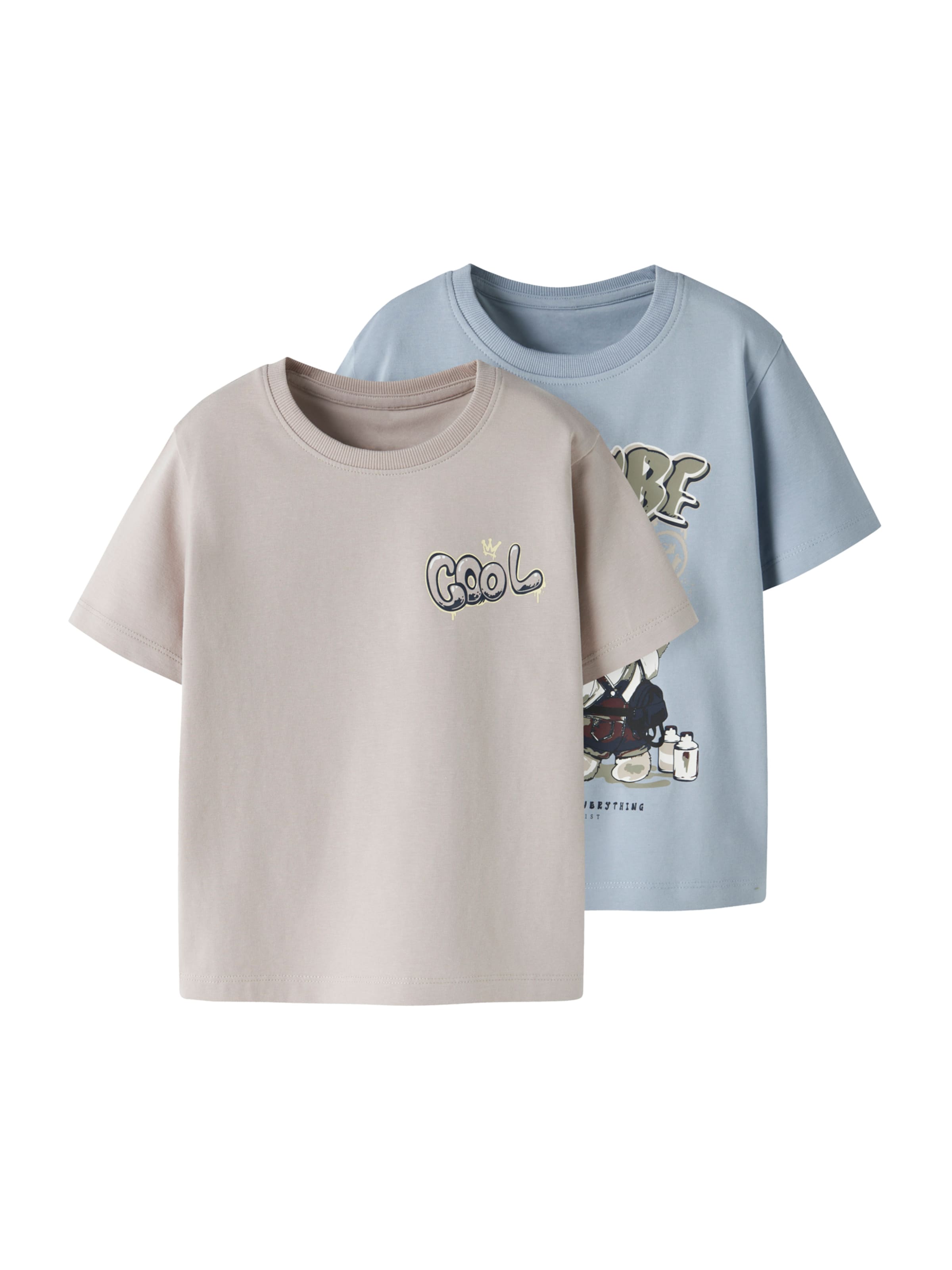 NAME IT Футболка 'NMMDIGRO' в синем и сером цвете
NAME IT Футболка 'NMMDIGRO' в синем и сером цвете