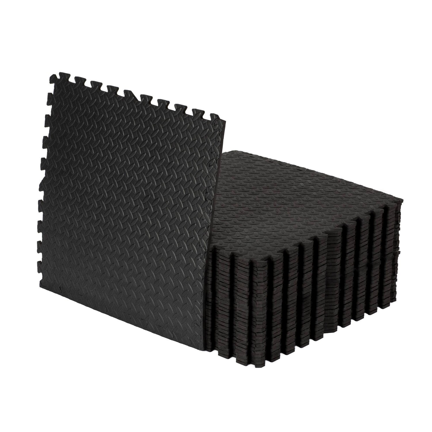 Коврики для спортзала с блокировкой — напольная плитка из пены EVA для дома — набор из 4 шт. Structure Fitness, черный
Коврики для спортзала с блокировкой — напольная плитка из пены EVA для дома — набор из 4 шт. Structure Fitness, черный