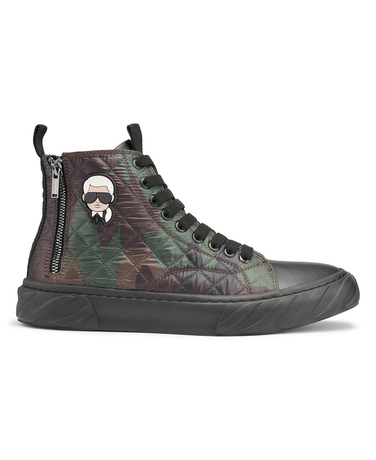 Кроссовки Karl Lagerfeld Paris Quilted Camo Zip High Top with Karl Head Patch, темно-зеленый/черный
Кроссовки Karl Lagerfeld Paris Quilted Camo Zip High Top with Karl Head Patch, темно-зеленый/черный
