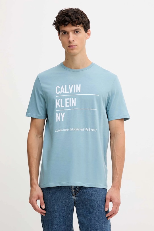 Хлопковая футболка Calvin Klein Jeans, синий
Хлопковая футболка Calvin Klein Jeans, синий