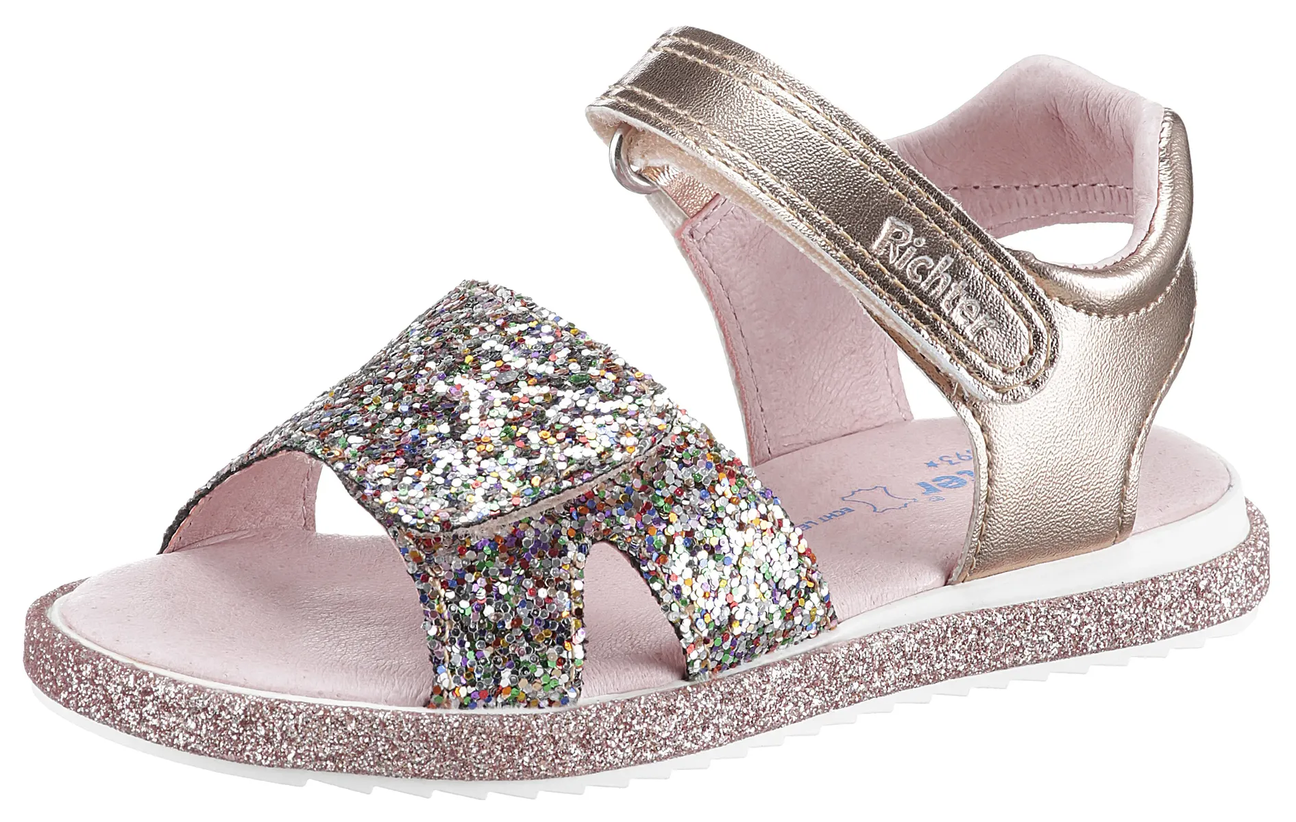 Сандалии Рихтера "Ромеа", летняя обувь, туфли на липучке, сандалии, на застежке-липучке Richter, цвет Goldfarben-Bunt-Glitter
Сандалии Рихтера "Ромеа", летняя обувь, туфли на липучке, сандалии, на застежке-липучке Richter, цвет Goldfarben-Bunt-Glitter