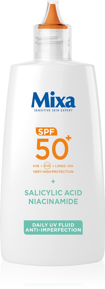 Ежедневный УФ-флюид с ультратонким слоем защитного средства SPF 50+ Mixa, 40 мл
Ежедневный УФ-флюид с ультратонким слоем защитного средства SPF 50+ Mixa, 40 мл
