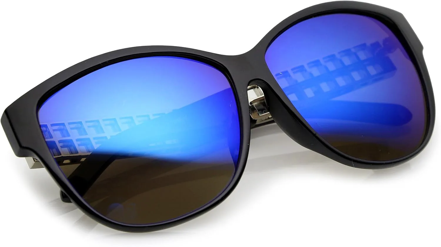 Солнцезащитные очки zeroUV Oversize в роговой оправе с металлическими дужками, зеркальные, квадратные линзы, «кошачий глаз», 62 мм, Black-silver / Blue Mirror
Солнцезащитные очки zeroUV Oversize в роговой оправе с металлическими дужками, зеркальные, квадратные линзы, «кошачий глаз», 62 мм, Black-silver / Blue Mirror