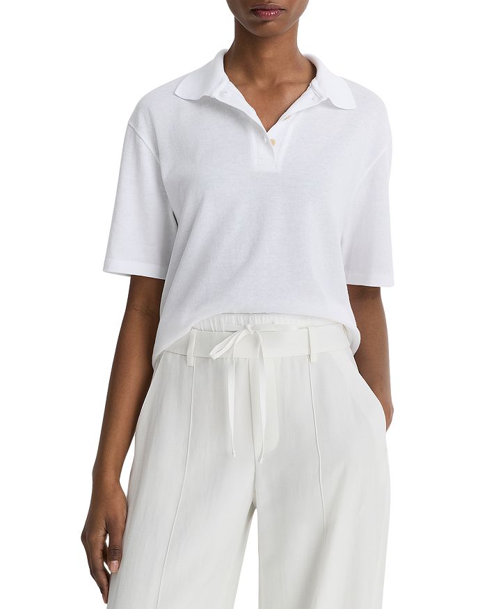 Легкая футболка-поло с коротким рукавом Vince, белый
Легкая футболка-поло с коротким рукавом Vince, белый