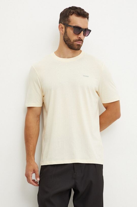 Хлопковая футболка Hugo, бежевый
Хлопковая футболка Hugo, бежевый
