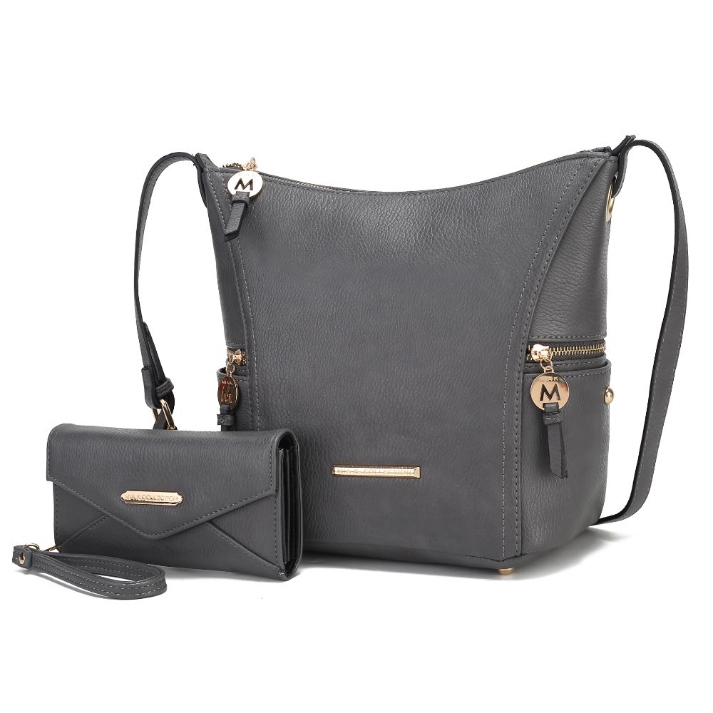 Сумка-хобо Lux с кошельком - 2 шт MKF Collection By Mia K., Charcoal
Сумка-хобо Lux с кошельком - 2 шт MKF Collection By Mia K., Charcoal