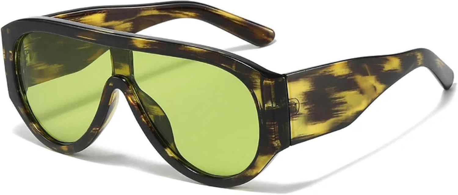 Модные большие женские солнцезащитные очки в стиле ретро, цельные, красные, зеленые, с защитой от УФ-излучения UV400, мужские с градиентным покрытием VFDHN, Green Pattern Green
Модные большие женские солнцезащитные очки в стиле ретро, цельные, красные, зеленые, с защитой от УФ-излучения UV400, мужские с градиентным покрытием VFDHN, Green Pattern Green