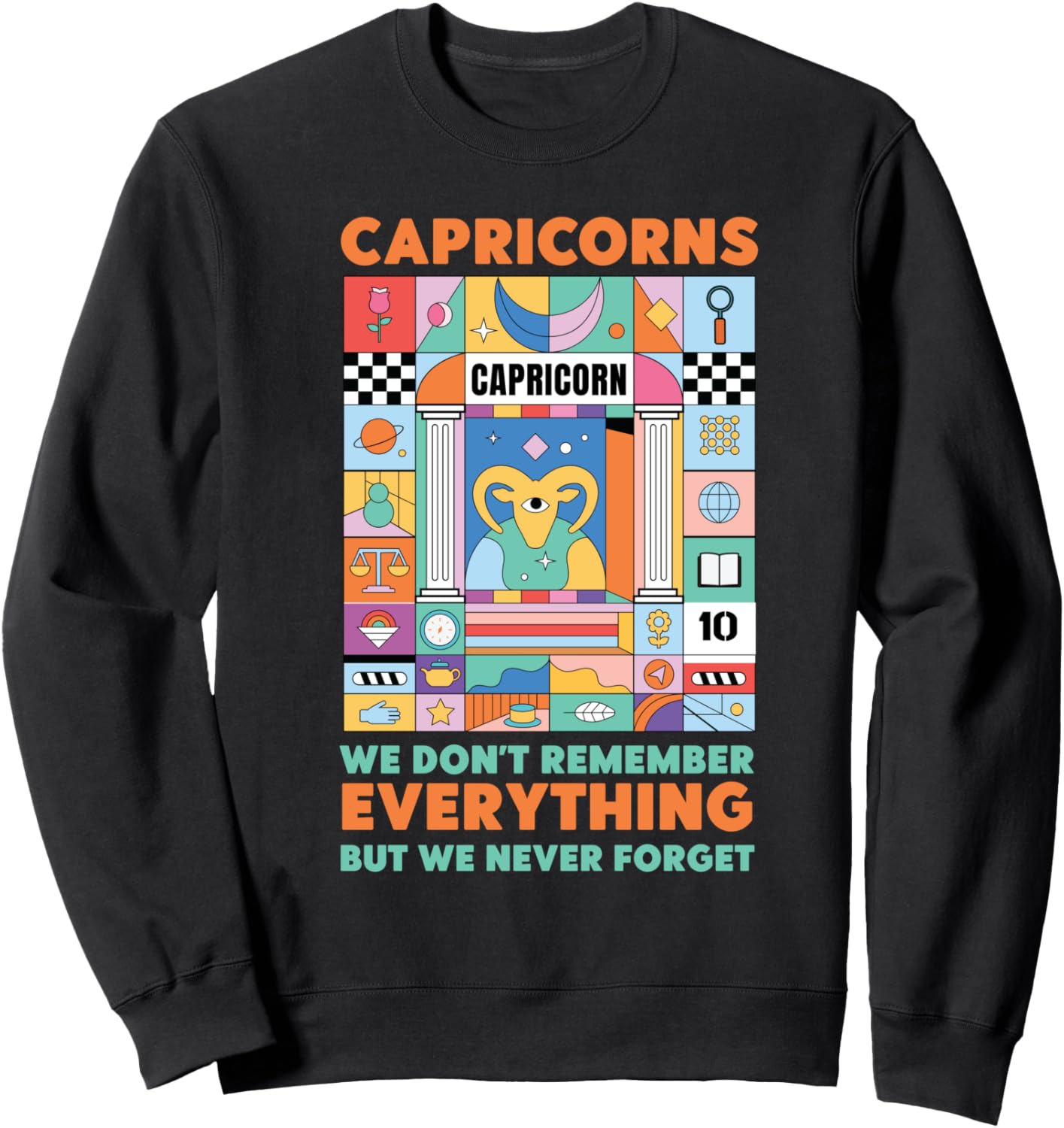 Знак зодиака Козерог: Не помни всего, но никогда не забывай. Толстовка Capricorn Zodiac Sign Designs For Women, черный
Знак зодиака Козерог: Не помни всего, но никогда не забывай. Толстовка Capricorn Zodiac Sign Designs For Women, черный