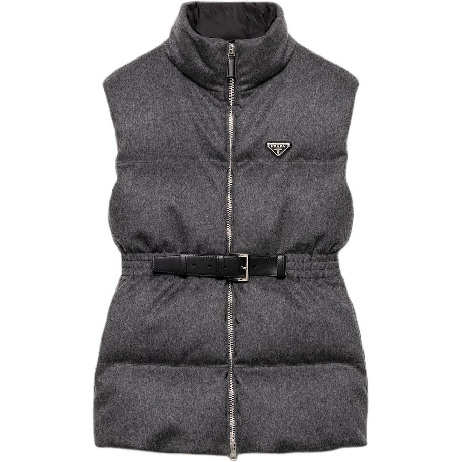 PRADA Женские жилетки серые с воротником стойкой умеренные другие
PRADA Женские жилетки серые с воротником стойкой умеренные другие