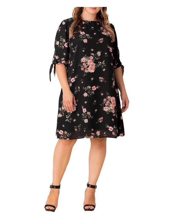 Платье-рубашка Manhattan с завязывающимися рукавами больших размеров Kiyonna, черный
Платье-рубашка Manhattan с завязывающимися рукавами больших размеров Kiyonna, черный