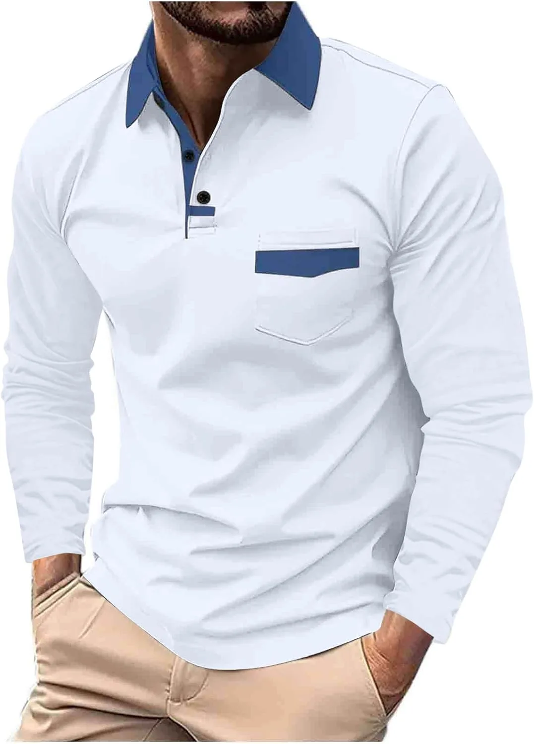 Мужская рубашка Casual Long Sleeve Slim Fit Polo
Мужская рубашка Casual Long Sleeve Slim Fit Polo