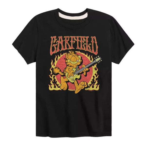 Футболка для мальчиков 8-20 лет с принтом Garfield и огненными языками Licensed Character, черный
Футболка для мальчиков 8-20 лет с принтом Garfield и огненными языками Licensed Character, черный