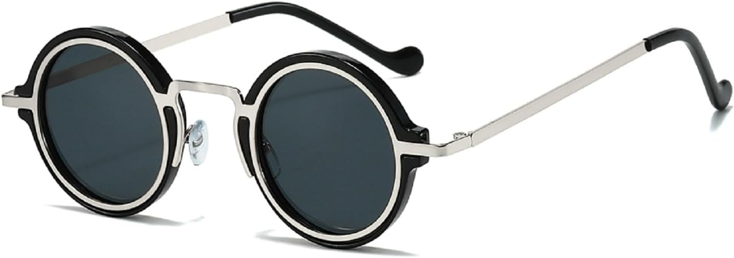 Солнцезащитные очки в стиле ретро-панк для женщин, винтажная мода 90-х, маленькая металлическая оправа, градиентные солнцезащитные очки в стиле хиппи, милые круглые солнцезащитные очки mincl, Silver Gray
Солнцезащитные очки в стиле ретро-панк для женщин, винтажная мода 90-х, маленькая металлическая оправа, градиентные солнцезащитные очки в стиле хиппи, милые круглые солнцезащитные очки mincl, Silver Gray