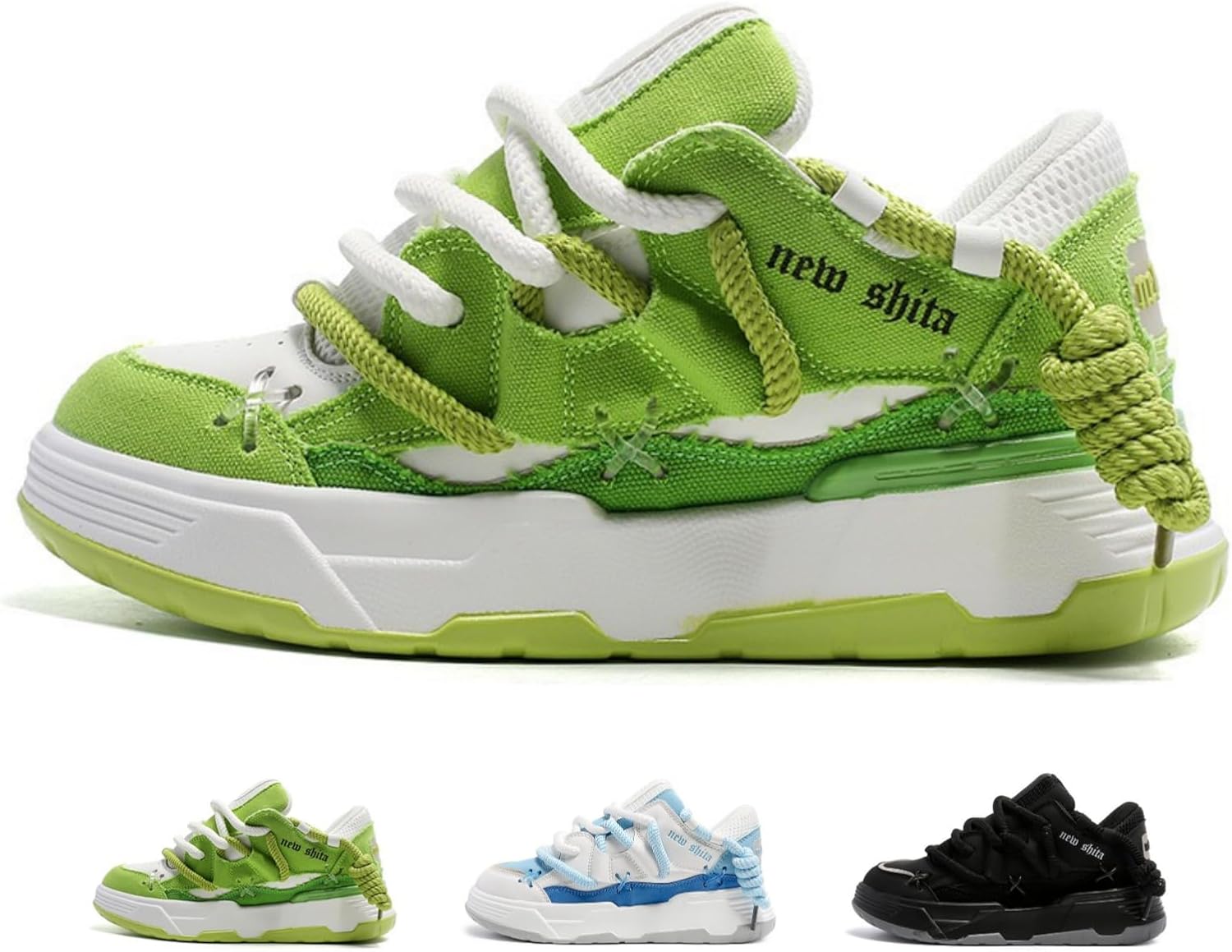 Милые кроссовки-платформы Y2K для пар, женские и мужские, модные ретро стильные массивные, удобные повседневные обувь Macefil, зеленый
Милые кроссовки-платформы Y2K для пар, женские и мужские, модные ретро стильные массивные, удобные повседневные обувь Macefil, зеленый