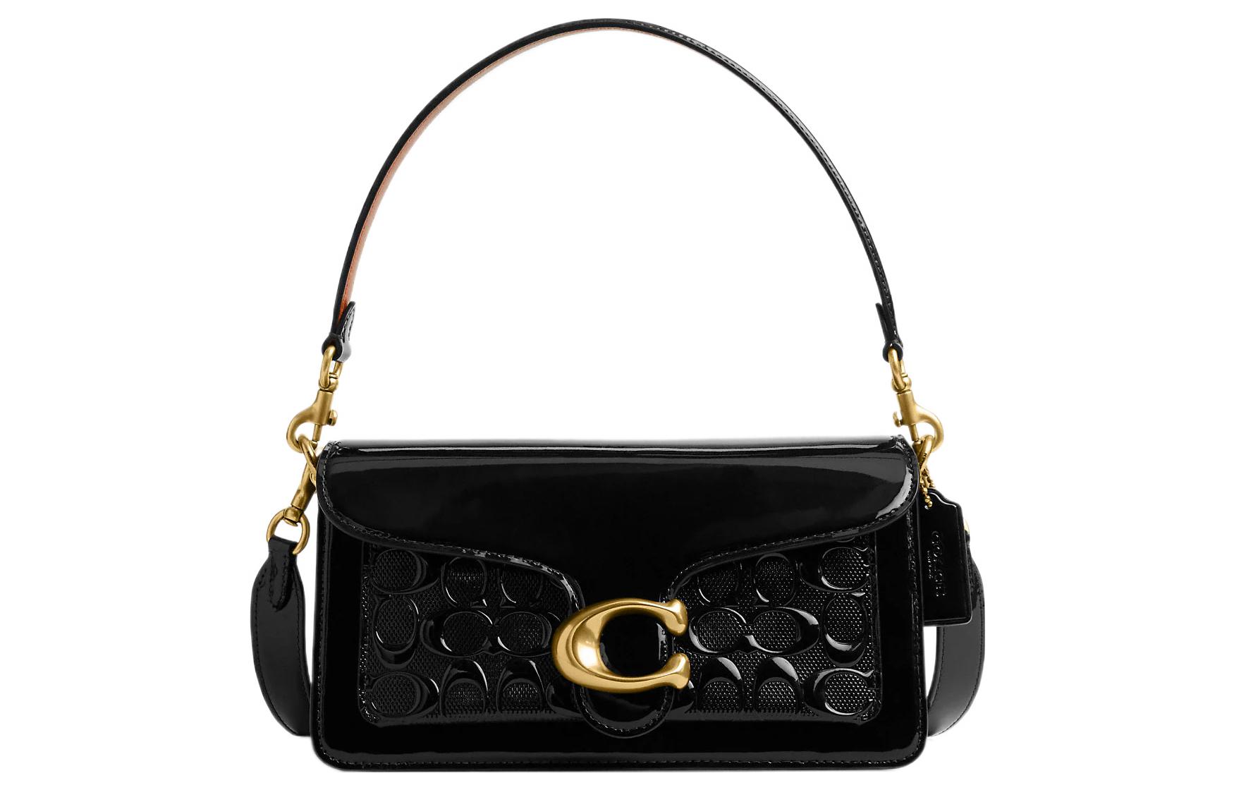 COACH Сумка God Of Wine из лакированной кожи, полосатая, среднего размера, черная, женская
COACH Сумка God Of Wine из лакированной кожи, полосатая, среднего размера, черная, женская
