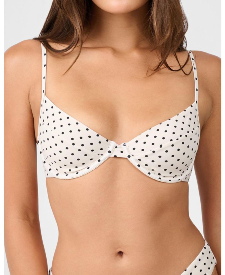 Бикини-топ с полным покрытием и косточками WeWoreWhat, Oat/black
Бикини-топ с полным покрытием и косточками WeWoreWhat, Oat/black