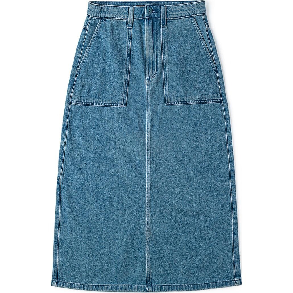 Повседневная длинная юбка женская синяя Vans
Повседневная длинная юбка женская синяя Vans